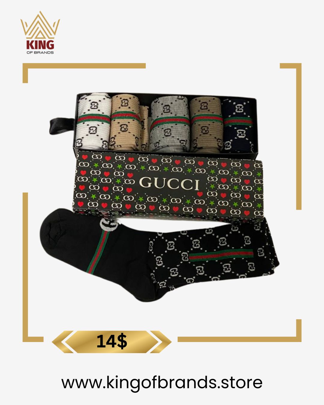 Gucci Luxury Cotton Socks